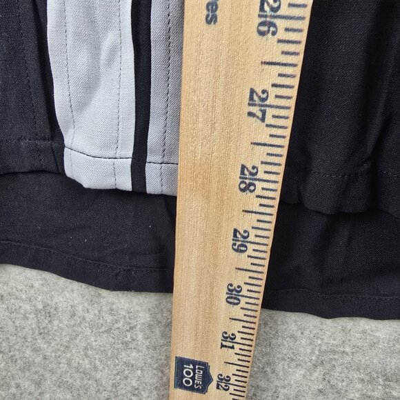 Axist Mens XL Black Silk Touch Shirt With Vertical Stripes - Picture 9 of 9